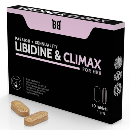 BLACKBULL BY SPARTAN - LIBIDINE & CLIMAX AUMENTA L BIDO PARA MULHERES 10 CÁPSULAS