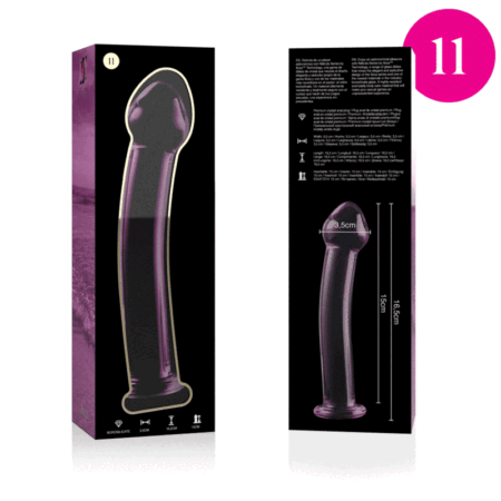 NEBULA SERIES BY IBIZA - MODELO 11 DILDO VIDRO BOROSILICADO 16 X 3 CM ROSA