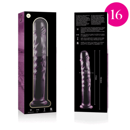 NEBULA SERIES BY IBIZA - MODELO 16 DILDO VIDRO BOROSILICADO 18,5 X 3 CM ROSA