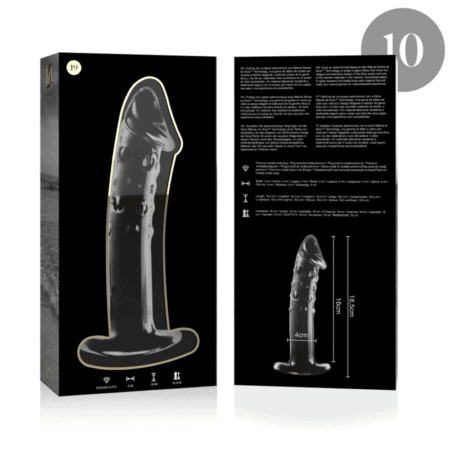 NEBULA SERIES BY IBIZA - MODELO 19 DILDO VIDRO BOROSILICADO 18,5 X 4 CM TRANSPARENTE
