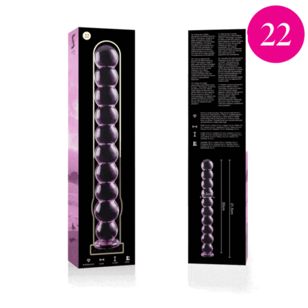 NEBULA SERIES BY IBIZA - MODELO 22 DILDO VIDRO BOROSILICADO 21,5 X 2,5 CM ROSA