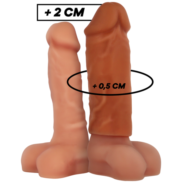 VIRILXL - EXTENSÃO DE PÉNIS DE SILICONE LÍQUIDO V3 Castanho