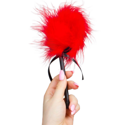 SECRETPLAY - ESPANADOR MARABOU VERMELHO