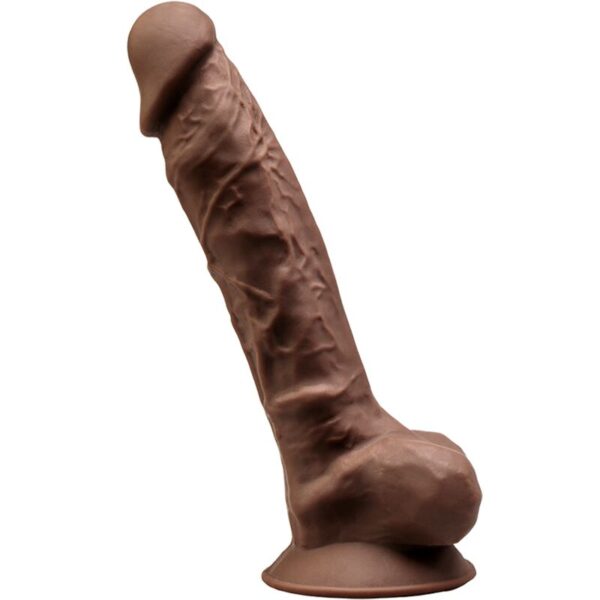 SILEXD - MODELO 1 PÉNIS REALÍSTICO PREMIUM SILEXPAN SILICONE Castanho 23 CM