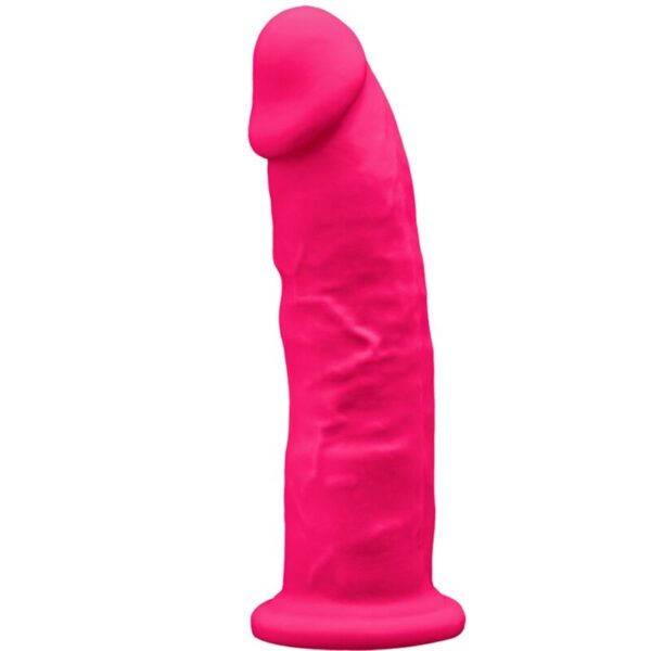 SILEXD - MODELO 2 PÉNIS REALÍSTICO PREMIUM SILEXPAN SILICONE FÚCSIA 19 CM