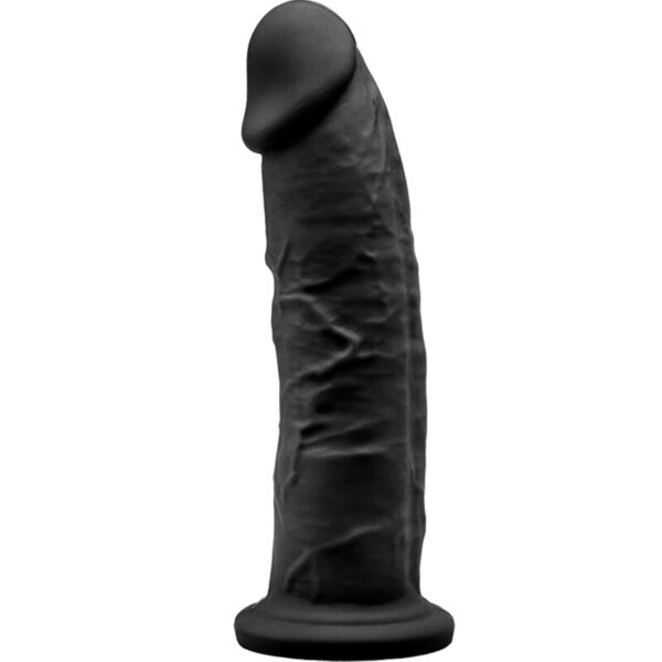 SILEXD - MODELO 2 PÉNIS REALÍSTICO PREMIUM SILEXPAN SILICONE PRETO 19 CM