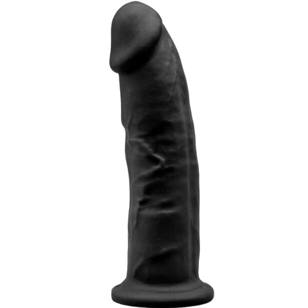 SILEXD - MODELO 2 PÉNIS REALÍSTICO PREMIUM SILEXPAN SILICONE PRETO 23 CM