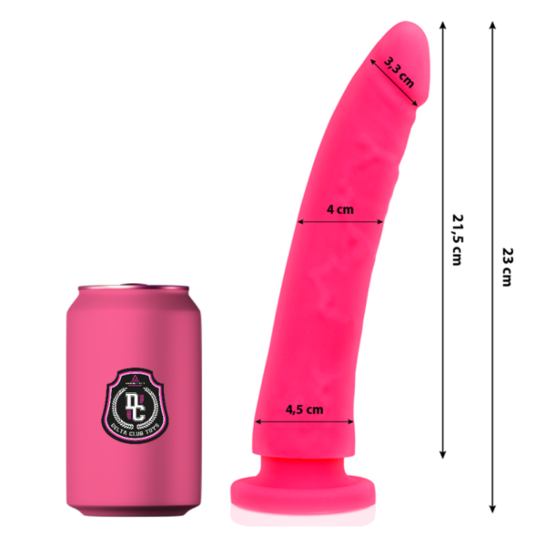 DELTA CLUB - TOYS DILDO MÉDICO DE SILICONE ROSA 23 X 4,5 CM
