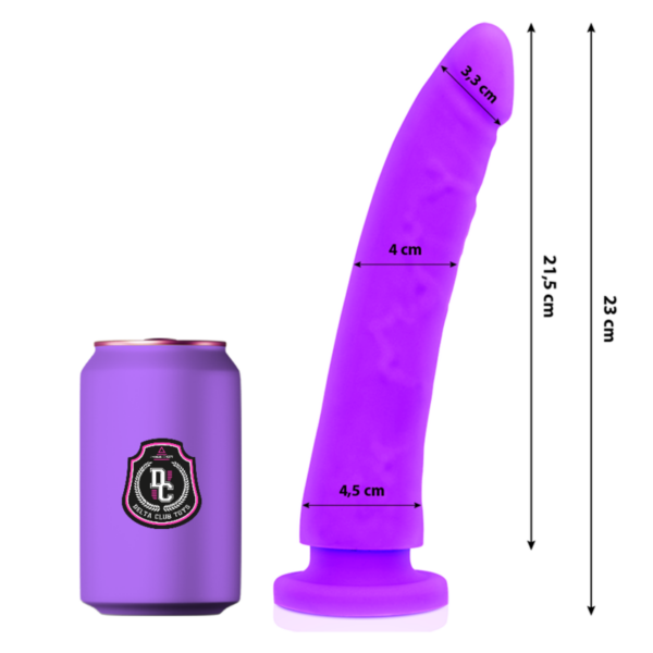 DELTA CLUB - TOYS LILAC DILDO MEDICAL SILICONE 23 X 4,5 CM