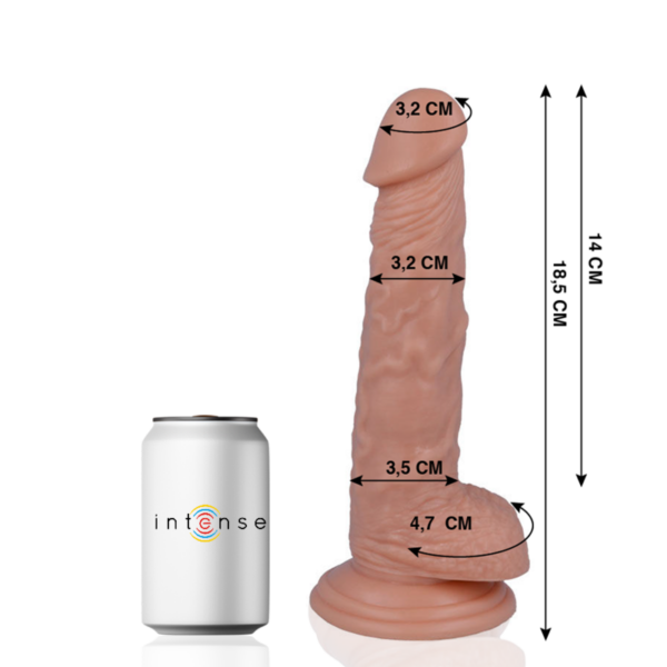 MR INTENSE - 13 PÉNIS REALÍSTICO 18,5 -OU- 3,2 CM