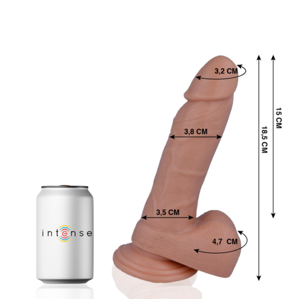MR INTENSE - 14 PÉNIS REALÍSTICO 18,5 -O- 3,8 CM