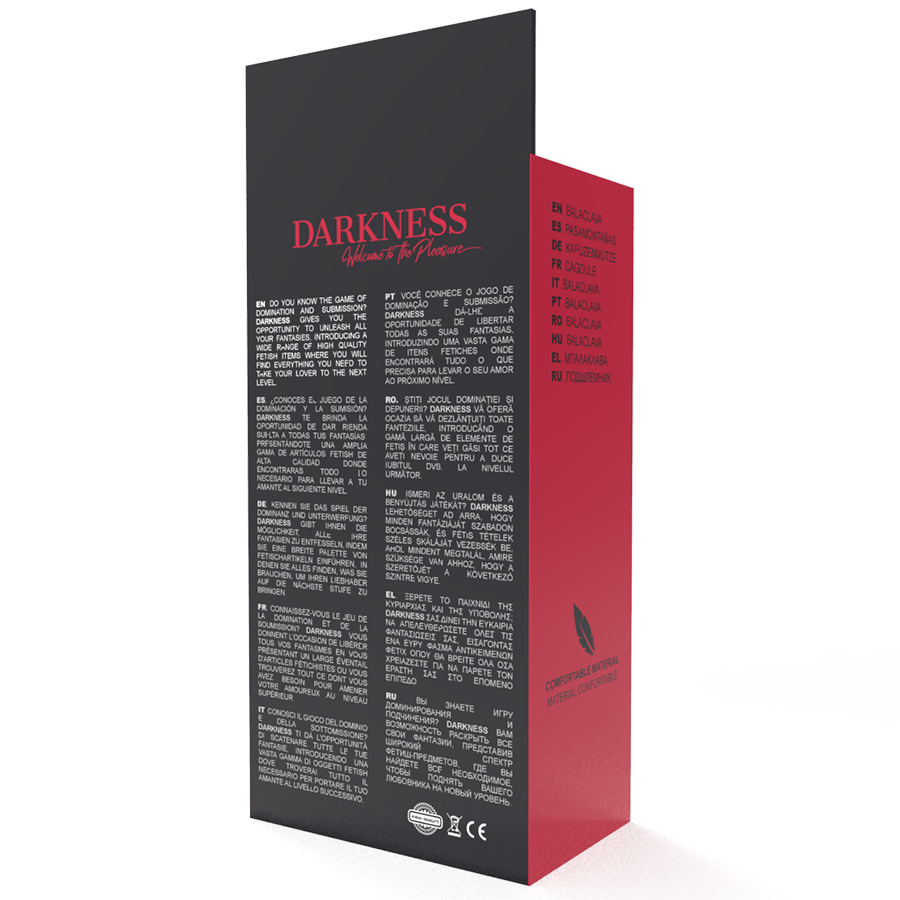 DARKNESS - MSCARA DE SUBMISSO DE BDSM BOCA E OLHOS PRETA 4 DARKNESS - MSCARA DE SUBMISSO DE BDSM BOCA E OLHOS PRETA