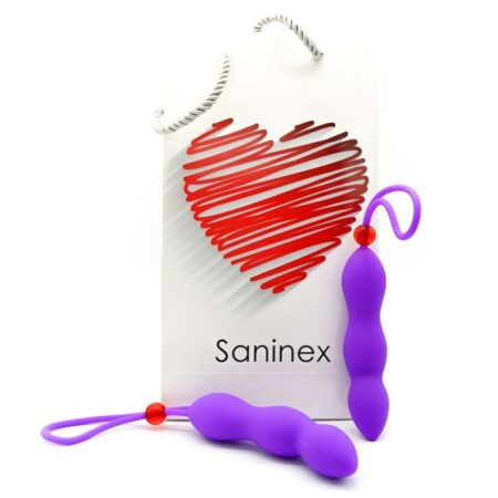 SANINEX - PLUG ANAL CLIMAX COM ANEL PARA PÉNIS LILAS