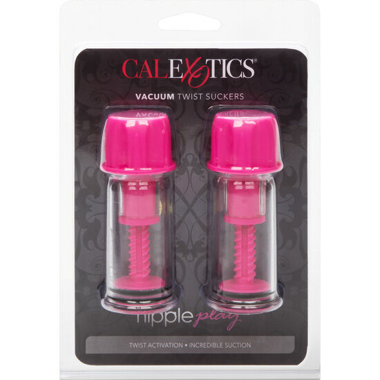 CALIFORNIA EXOTICS - VACUUM TWIST SUCKERS ROSA 2 CALIFORNIA EXOTICS - VACUUM TWIST SUCKERS ROSA
