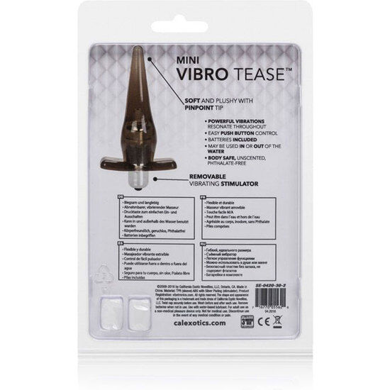 CALIFORNIA EXOTICS - MINI VIBRO TEASE PRETO 5 CALIFORNIA EXOTICS - MINI VIBRO TEASE PRETO